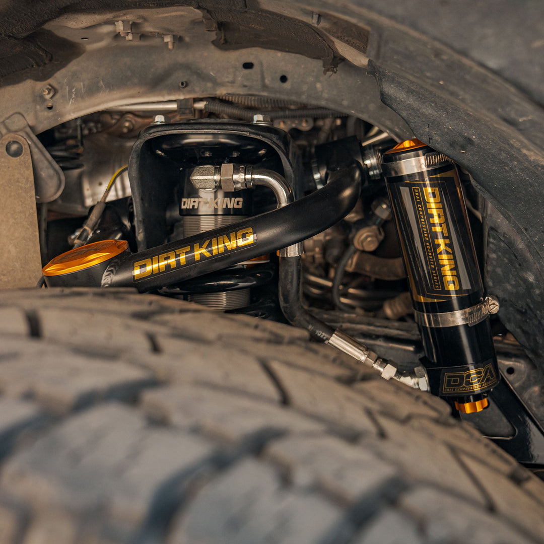 2.5 Coilovers | DCA Remote Reservoir - 2003-2024 Toyota 4Runner, 2007-2014 Toyota FJ Cruiser, 2003-2009 Lexus GX470, 2010-2023 Lexus GX460