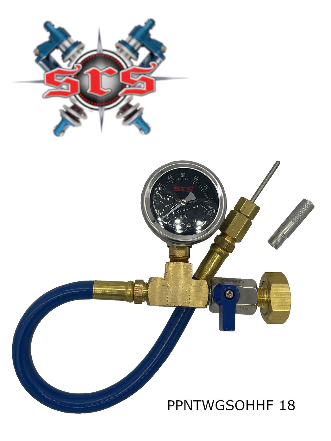 Geothermal Loop Fill Tool Pressure Test Gauge | Pete Port Needle Probe PT Hose