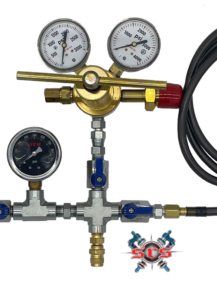 Uniweld 1500 PSI Nitrogen Regulator Kit | with Dual Hose