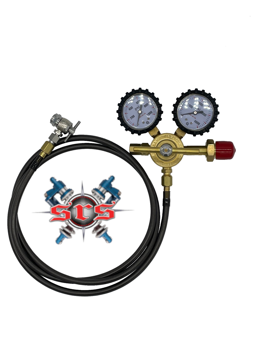 Uniweld 800 PSI Nitrogen Regulator Kit | with No-Loss Chuck