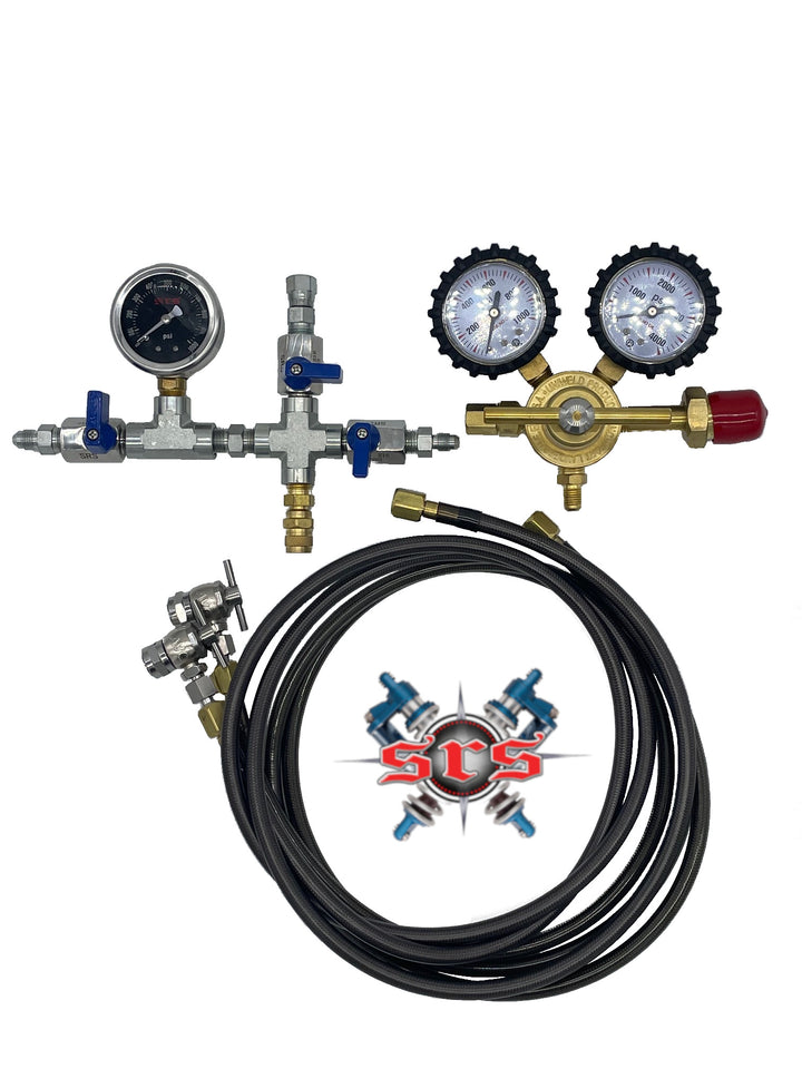 Uniweld 800 PSI Nitrogen Regulator Kit | with Dual Hose