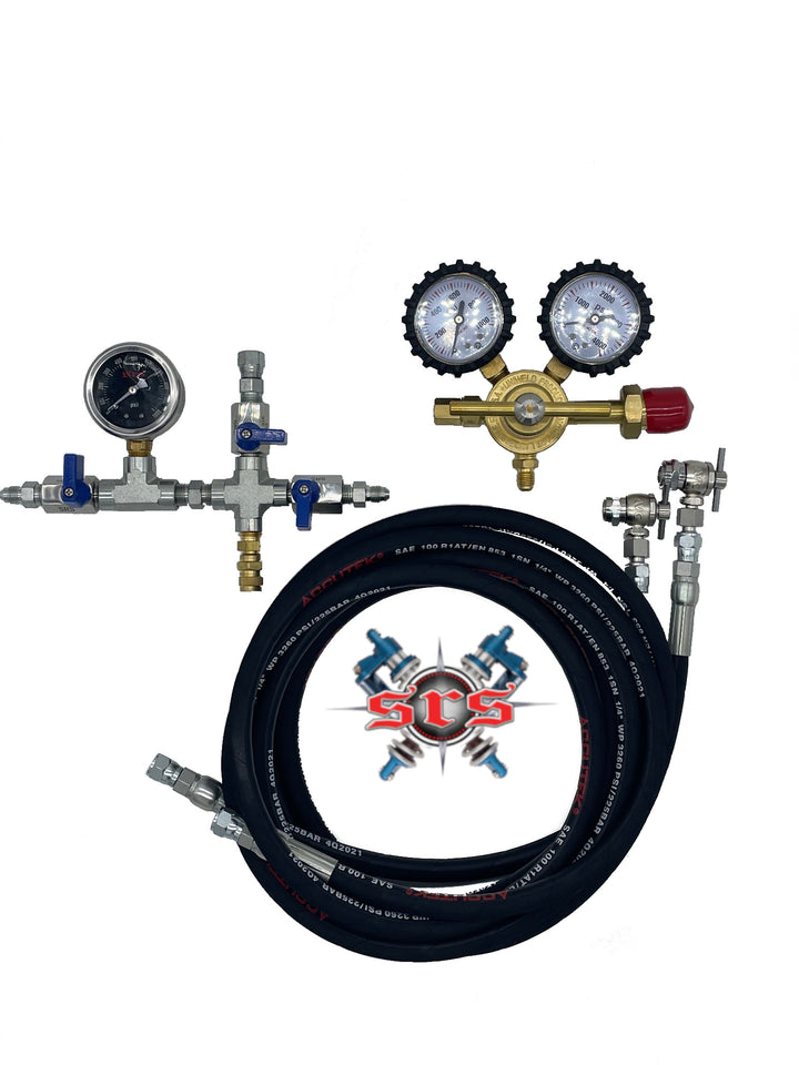 Uniweld 800 PSI Nitrogen Regulator Kit | with Dual Hose